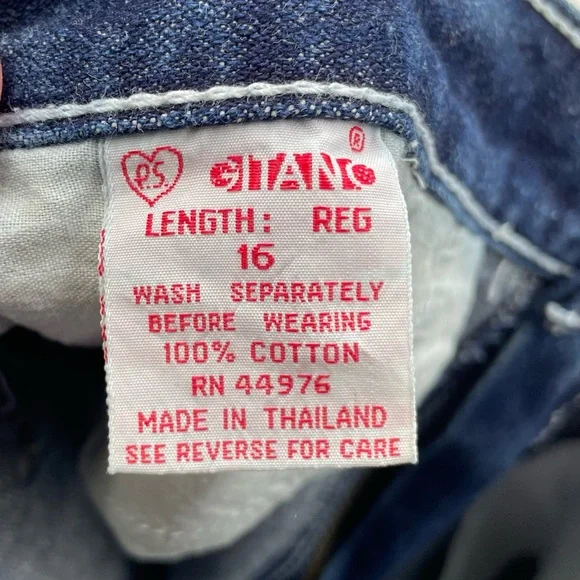 Vintage 1980s Gitano Women's Dark Wash Denim Midi Jean Skirt Split Back Hem - Picture 5 of 10